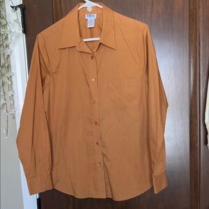 BFA Classics Men's Casual Button Down Shirt - Burnt Tan Pumpkin